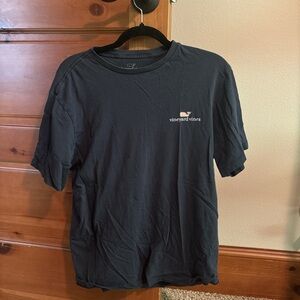 Vineyard Vines Navy blue t signs of pit and fade